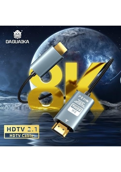 Hdmı To Hdmı Kablo, 8k 60hz 200cm Yüksek Hızlı, Hdmı Kablo 2 Metre Kablo Uzunluğu Vrr Tv/ps5/ps4/ Xbox Series X/monitör İle Uyumlu Zr860
