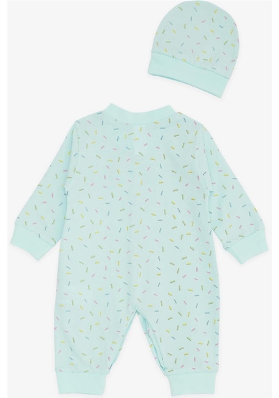 Breeze Kız Bebek Tulum Renkli Desenli 0 3 Ay 6 Ay, Su Yeşili Su Yeşili
