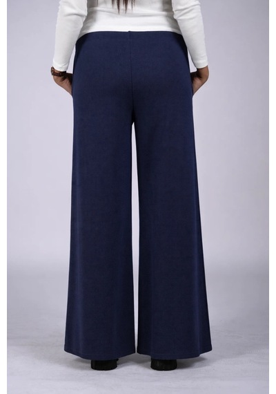 Defys Kadın Regular Fit Normal Bel Beli Lastikli Dokulu Kumaştan Bol Paça Lacivert Pantolon Lacivert - 747521581 Lacivert Defys Kadın Regular Fit Normal Bel Beli Lastikli Dokulu Kumaştan Bol Paça Lacivert Pantolon Lacivert - 747521581 Lacivert