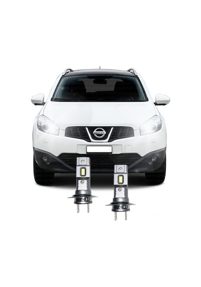 Nıssan Qashqai J10 Led Uzun Far Ampulü Mini Led 2'li Set H7