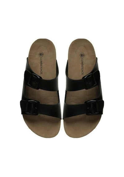 Lumberjack Mendy 5fx Siyah Comfort Anatomik Tokalı Casual Terlik Siyah