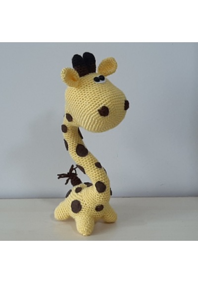 Amigurumi Örgü Oyuncak Zürafaa Sarı 30 Cm