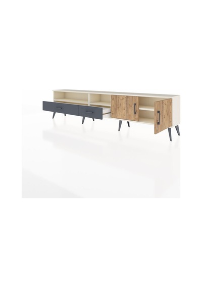 Arges Tv Ünitesi 3 Raflı 2 Çekmeceli 2 Kapaklı 220x30x51 Aytaşı-çam/antrasit Atlas Çam/antrasıt - Aytası Arges Tv Ünitesi 3 Raflı 2 Çekmeceli 2 Kapaklı 220x30x51 Aytaşı-çam/antrasit Atlas Çam/antrasıt - Aytası