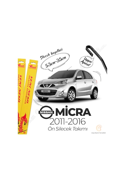 Nissan Micra Muz Silecek Takımı 2011-2016 İnwells