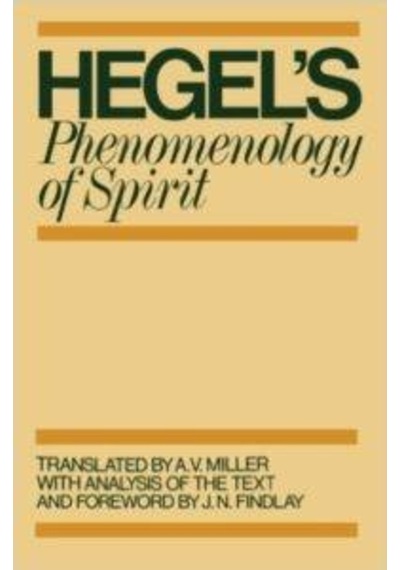 Phemenology Of Spirit 9780198245971