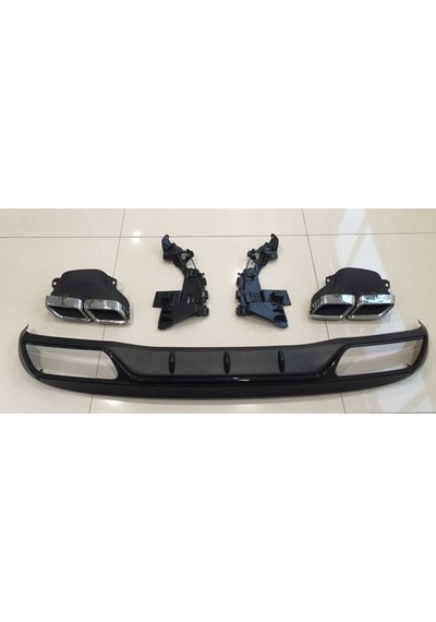 Autogp Mercedes W205 C63 Arka Tampon Difüzör Ve Egzoz Ucu Standart Tampon Uyumlu