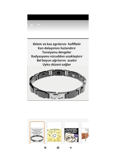 Tiens Ti -  Bileklikleri (siyah) Mıknatıslı Bileklik Siyah