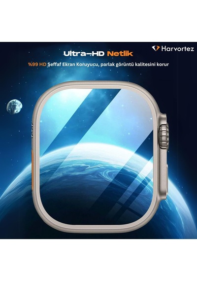 Apple Watch Ultra 2, Ultra 49mm İle Uyumlu, 49mm Ekran Koruyucu, Kolay Hizalama Çerçevesi İle Kurulum, Su Geçirmez, Uhd Temperli Cam, Watch Screen Protector, Otomatik Hizalama Aparatlı Çok Renkli Apple Watch Ultra 2, Ultra 49mm İle Uyumlu, 49mm Ekran Koruyucu, Kolay Hizalama Çerçevesi İle Kurulum, Su Geçirmez, Uhd Temperli Cam, Watch Screen Protector, Otomatik Hizalama Aparatlı Çok Renkli