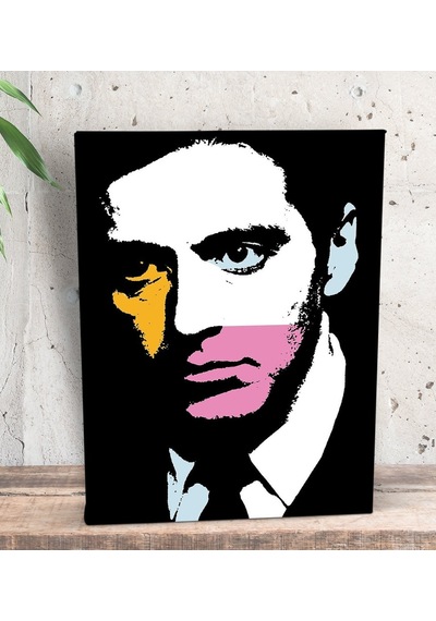 Bk Gift Al Pacino Pop Art Tasarımlı Dekoratif Mini Kanvas Tablo 1