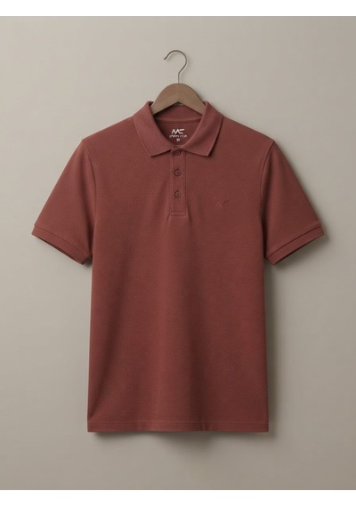 Maccali Erkek Bordo Pike Kısa Kollu Polo Yaka Tişört