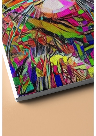 Webstyle Sayılarla Boyama Seti Kasnaklı Rengarenk Kedi 50 X 65 Cm