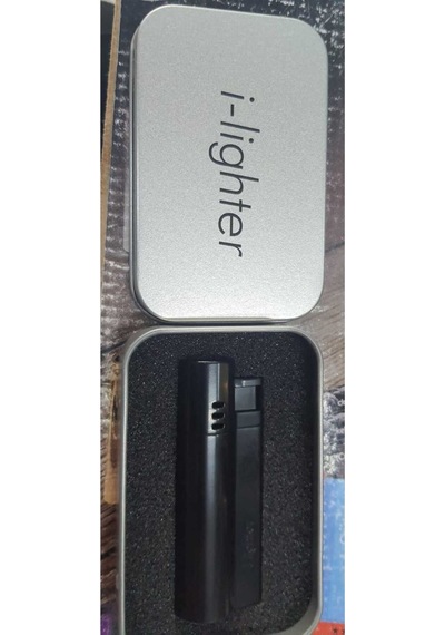 İ-lighter Y-220 Full Metal Siyah Çakmak Açık Gri - Füme
