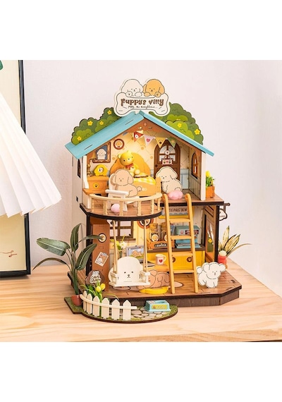 Rolife Dg169 Yavru Köpeğin Sevimli Evi Puppy's Cozy Villa Dıy Minyatür Maket Modelset Mini Dollhouse 3d Model Kit Detaylı Dekoratif Hobi Seti 3d Puzzle Tiny House Rolife Dg169 Yavru Köpeğin Sevimli Evi Puppy's Cozy Villa Dıy Minyatür Maket Modelset Mini Dollhouse 3d Model Kit Detaylı Dekoratif Hobi Seti 3d Puzzle Tiny House