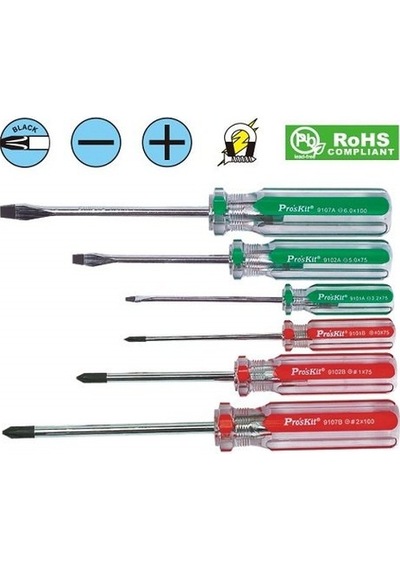 Proskit Sw9106 Tornavida Seti 6 Parça