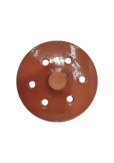 Çömlekçilik Orta Boy Sırlı 20 Cm Toprak Dolmalık Sarma Taşı Toprak Kahverengi Diğer