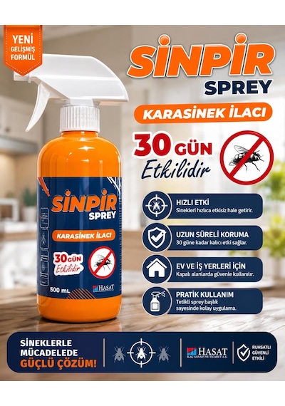 Sinpir Spray 500 Ml Kara Sinek İlacı