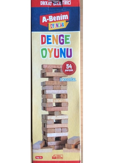 Denge Oyunu 54 Parça Jenga Ahşap Denge Oyunu 54 Parça Jenga Ahşap