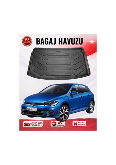 Volkswagen Polo Üst Zemin 2017 Ve Sonrası 3d Bagaj Havuzu Premıum A+