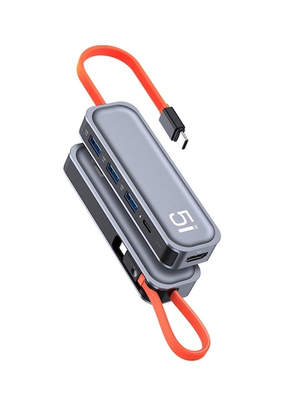 Rock Tr15 Multi Fonksiyon 5 İn 1 Type C Hub
