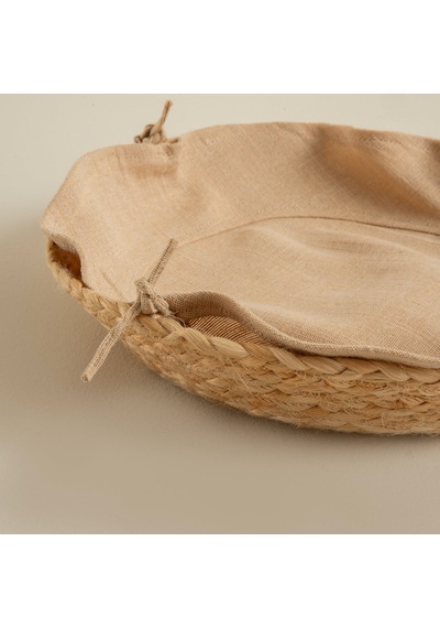 Dewo Astarlı Jüt Sepet 33 Cm Natural