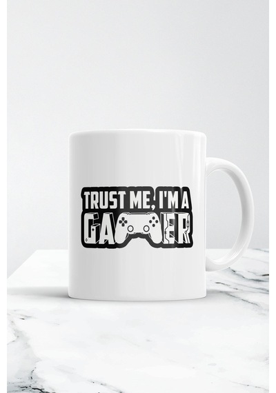 Trust Me I'ma Gamer Kupa Bardak Beyaz