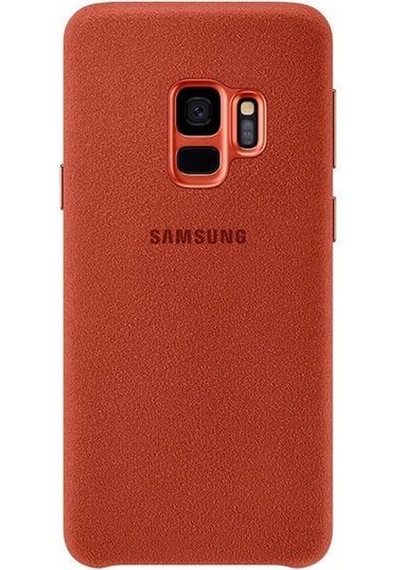 Galaxy S9 İle Uyumlu Alcantara Kılıf Red Ef-xg960aregww