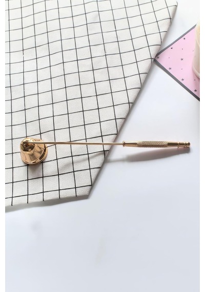 Paslanmaz Çelik Gold 22 Cm Dekoratif Çan Dizayn Saplı Mum Söndürücü Cin818sr Çok Renkli