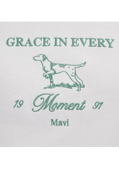 Mavi M0613159-81964 Grace In Every Nakışlı Tişört Erkek T-shirt Yeşil