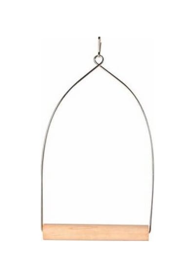 Ahşap Metal Askılı Kuş Tüneği 10,5x22,5 Cm