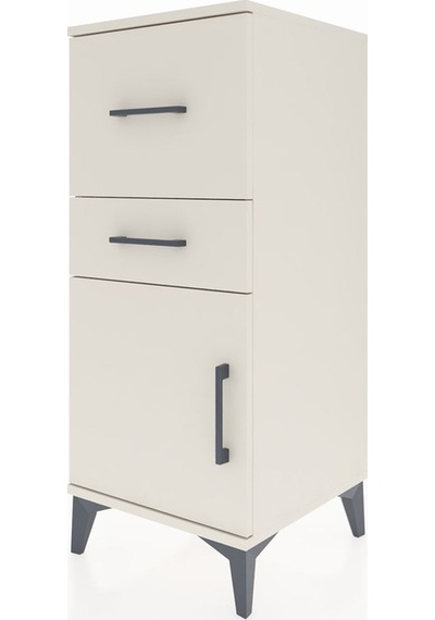 Hyperion Komodin 2 Çekmeceli Tek Kapaklı 44x44x106 Aytaşı-aytaşı Aytaşı
