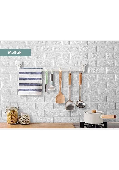 Tr 50x50 Cm 0,27 M² Silinebilir Kendinden Yapışkanlı Duvar Kağıdı Esnek Köpük Panel 3d Tuğla Desen Diğer