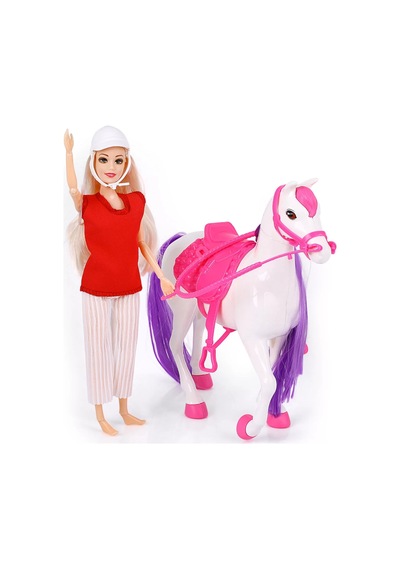 Jasmine Atlı Bebek Beyaz-pembe Standart