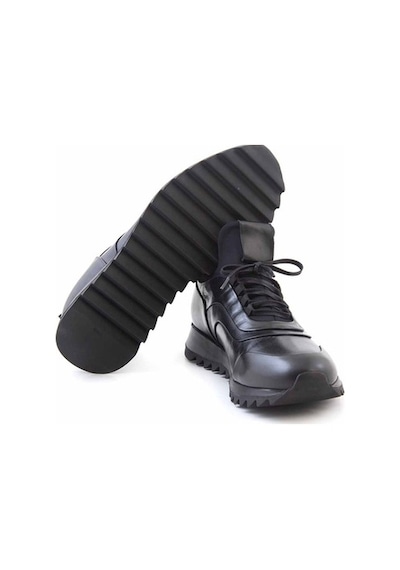 Mocassini Deri Bağcıklı Erkek Spor & Sneaker 502X-Siyah
