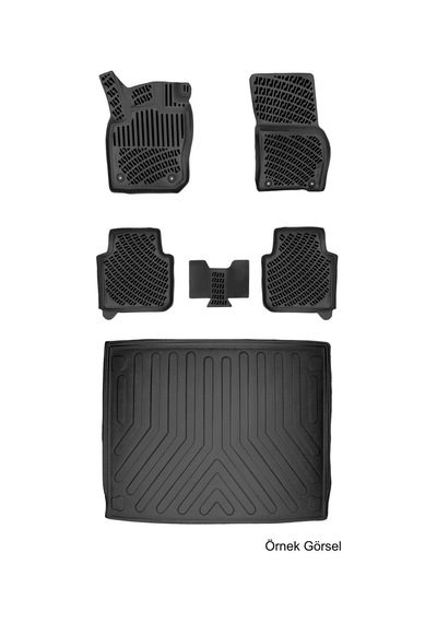 Volkswagen Tayron 2024 Sonrası Üst 3d Araca Özel Paspas Ve Bagaj Havuzu Set