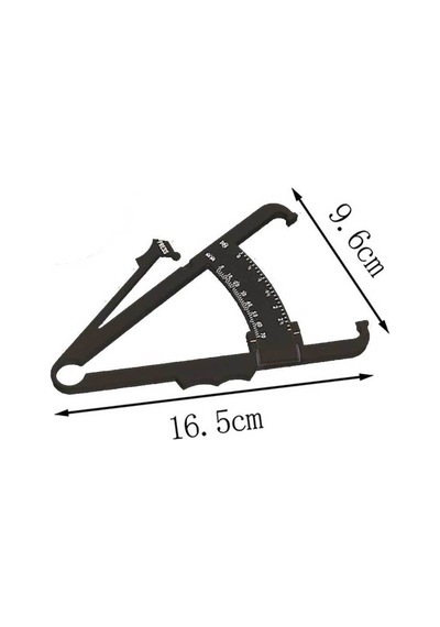 Fitness Için Vücut Plastik Skinfold, Yağ Ölçer,yağ Kaliper, Caliper 17 Cm Beyaz, Whıte Sıyah