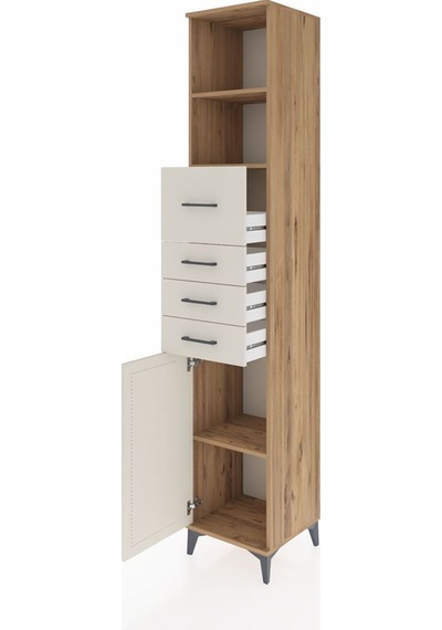 Hyperion Dolap 3 Raflı 4 Çekmeceli Tek Kapaklı 44x44x243 Çam-aytaşı Atlas Çam Hyperion Dolap 3 Raflı 4 Çekmeceli Tek Kapaklı 44x44x243 Çam-aytaşı Atlas Çam