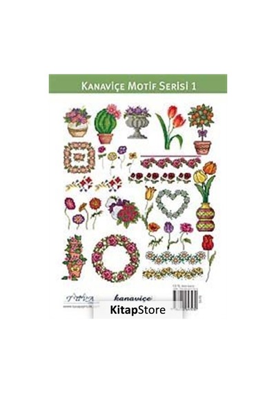 Kanaviçe Motif Serisi 1 - Bahçe ve Çiçekler- Tuva Tekstil