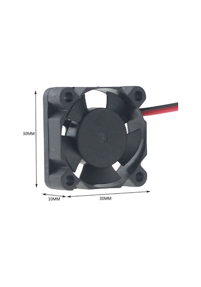 Dc 5v Fan 30x30mm 3x3cm 0,2a 1800 Rpm Raspberry Pı 3 Pı 2 Ras 3