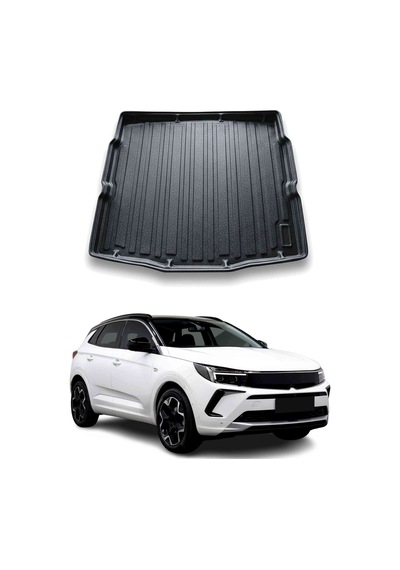 Opel Grandland Iı 2024+ Uyumlu Araca Özel Kauçuk Tpe Bagaj Havuzu Siyah Alt Kademe İçin
