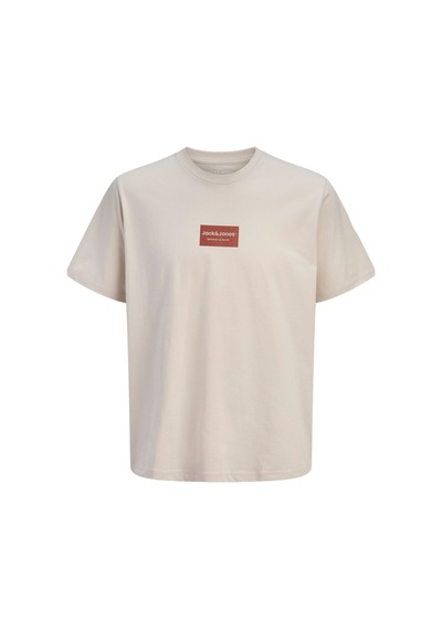 Jack & Jones Jjfrank Erkek Tişört Bisiklet Yaka Kısa Kollu Bej
