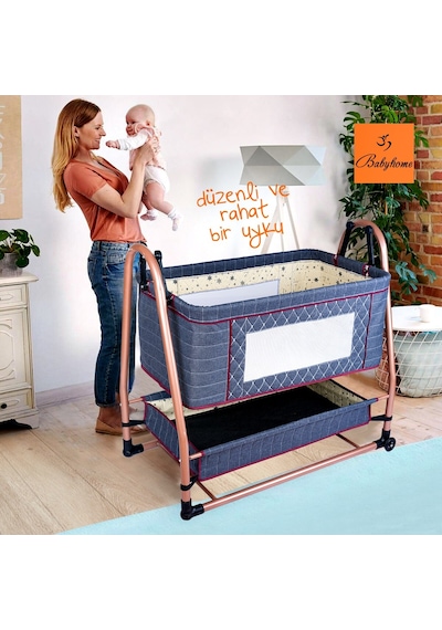 Ayhancocuk Baby Home 505 Maya Anne Yanı Bebek Sepeti Sepet Beşik (479460685)