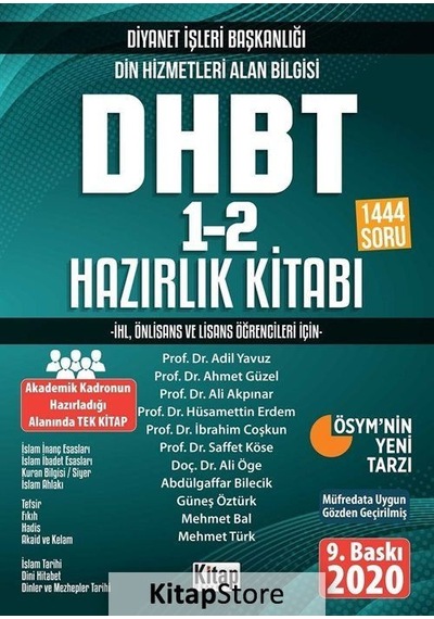 Dhbt 1-2 Hazırlık Kitabı İhl Ve Önlisans Öğrencileri İçin / Ko...