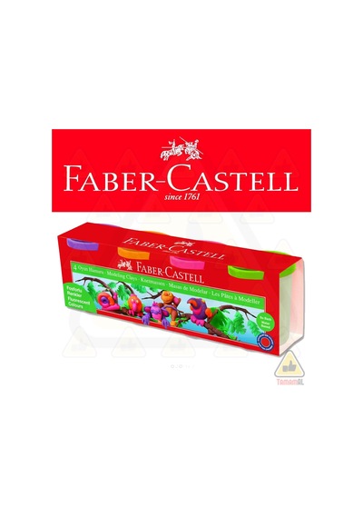 Faber Castell 4 Renk Oyun Hamuru Su Bazlı 440gr
