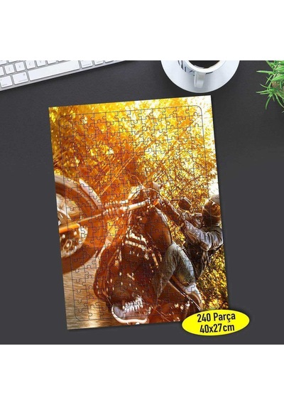 Motorsiklet Tutkunu 240 Parça Puzzle Yapboz-101163437