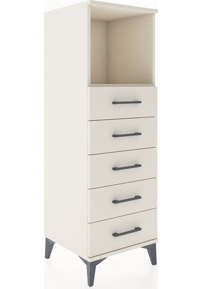 Hyperion Dolap Tek Raflı 5 Çekmeceli 44x44x134 Aytaşı-aytaşı Aytaşı