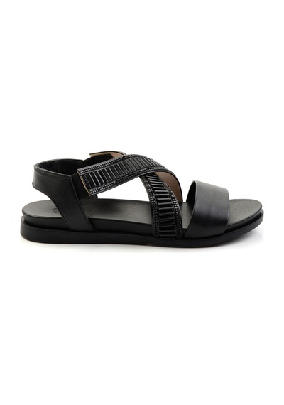 Bambi Siyah Leather Kadın Sandalet K05724660203 Siyah Bambi Siyah Leather Kadın Sandalet K05724660203 Siyah