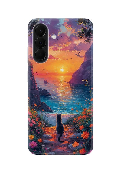 Samsung Galaxy Uyumlu A37 Sm-a376b Kılıf Boutique Baskılı Resimli Manzara Kedi Pcode -096