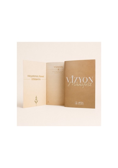Vizyon & Manifest Defteri 114 Sayfa Hedef, Niyet Ve Manifest Defteri Bej - 914606270 Bej