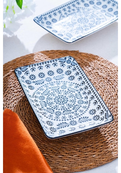 Willa Dikdörtgen Sunum Tabağı - 22.5 Cm Çok Renkli