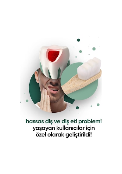Tbrush Nano Doğal Bambu Vegan Diş Fırçası - Ultra Soft Beyaz Paslanmaz Çelik Dil Temizleyici
